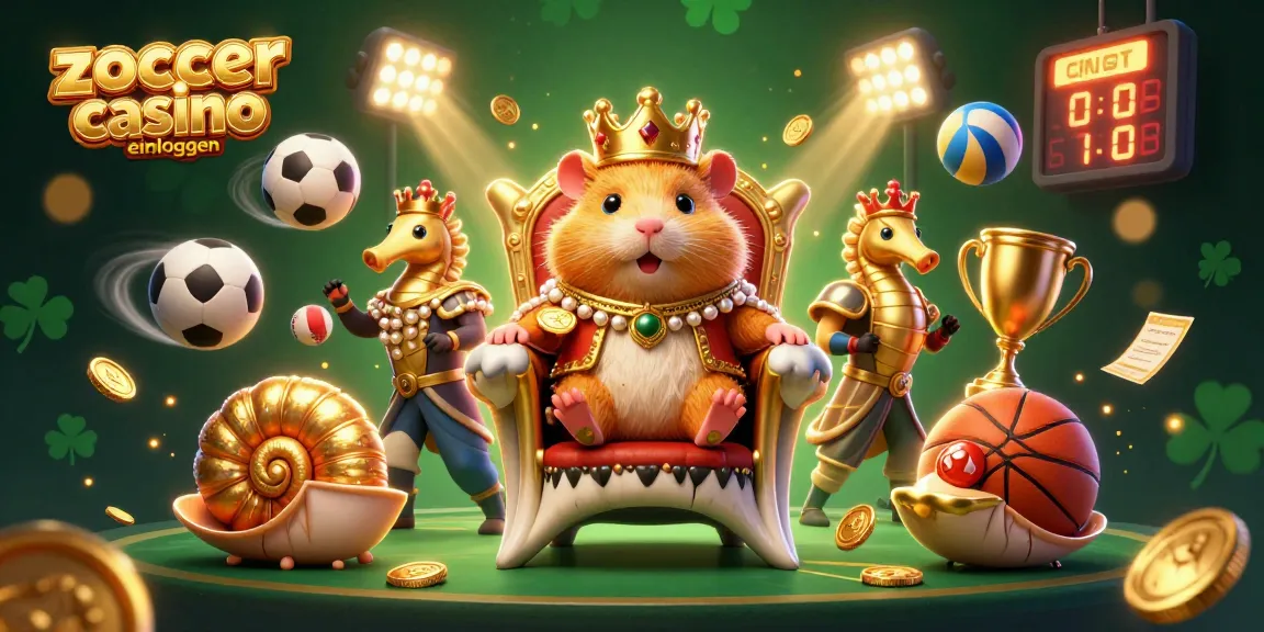 Engage with zoccer casino einloggen through vibrant 3D casino-themed adventure featuring a golden hamster king.