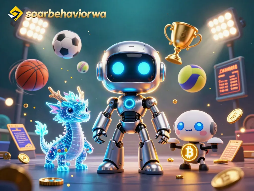 Engage with soarbehaviorwa's thrilling casino scene featuring dynamic sports elements and vibrant 3D characters.